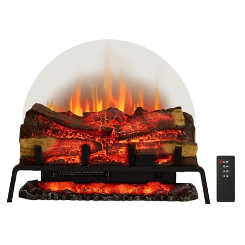 PuraFlame 27" Free Standing Electric Log Set Insert