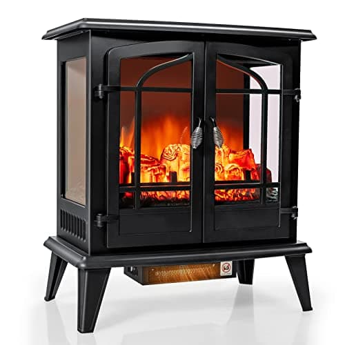 Tangkula 25" Freestanding Electric Fireplace Stove